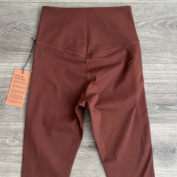 GIRLFRIEND COLLECTIVE High Rise Legging Small Earth Brown Compression Active NWT - Picture 9 of 11